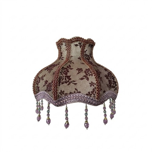 Paralume con perline - con, shabby
