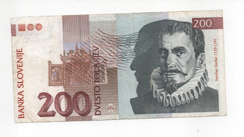 Slovenia banconota da - -, 200