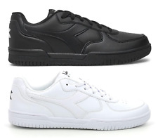 Diadora Raptor Low Scarpe da Uomo Bianche Sneaker Casual Sportive Ecopelle