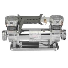 Compressore Aria Deserto Auto con Pompa Aria Doppio Cilindro Scarico Pneumatici 12V