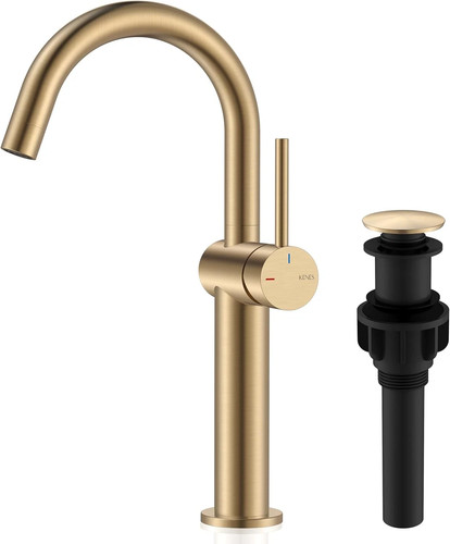 Rubinetto lavabo vaso bronzo