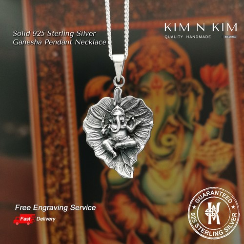 Collana con ciondolo ganesha - con,