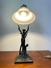 Lampada da tavolo bronzo con