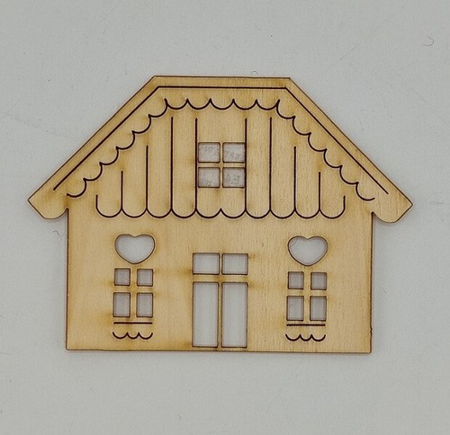 Sagoma legno casetta larga - in,