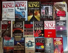 Lotto Blocco 21 libri di STEPHEN KING horror It Christine Carrie Creature del bu