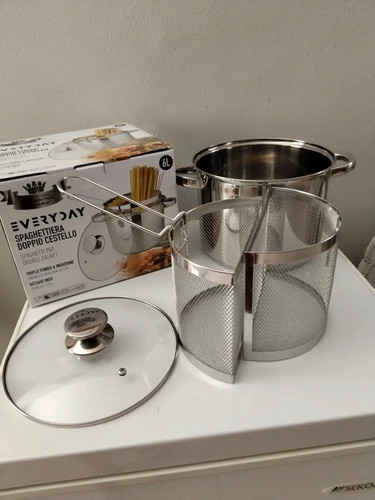 Pentola spaghettiera acciaio - pentola,
