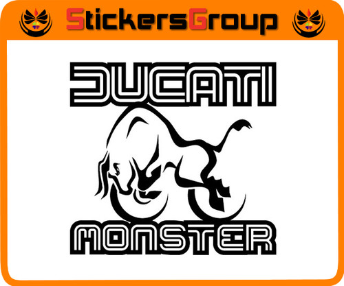 Coppia adesivi ducati monster - adesivi,