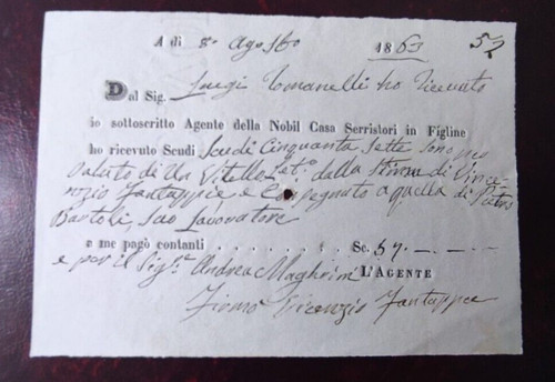 Figline valdarno 1863 - 1863, firenze