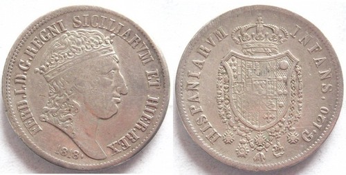 Regno sicilie piastra 1818 - 2,