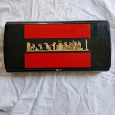 Scatola da carte Dal Negro in legno dipinto