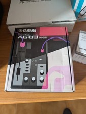 YAMAHA AG03 Mk2 Mixer Live Streaming a 3 Canali USB Scheda Audio