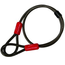 EVEREST FITNESS Catena Bici - Catena Bicicletta Antifurto per Casco Moto - Cavo