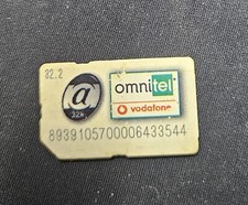 Scheda Sim Vintage Omnitel Vodafone Originale