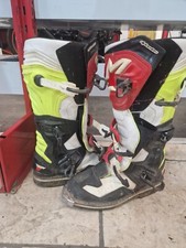 Stivali Alpinestars  TECH 1 Nero Bianco Giallo Fluo  Rosso  Moto Cross Taglia42