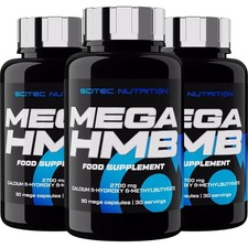 MEGA HMB - 90-180 Capsule - Rigenerazione Forza Muscolare Massa Muscolare Forza