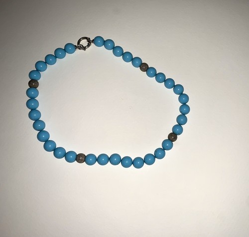 Collana perle turchesi - collana,