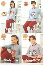 PIGIAMI FAMIGLIA NATALIZI KISSIMO CALDO COTONE UOMO-DONNA-KIDS-ART NATALE