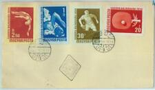 95618 - UNGHERIA - STORIA POSTALE - COPERTINA FDC: PING PONG PONG 1958