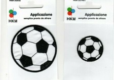 2 APPLICAZIONI TERMOADESIVE SPORTIVE PALLONE CALCIO PATCH E TOPPE DECORAZIONI
