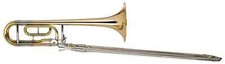 Trombone Tenore para Principiantes in Bb/F Ottone Dorato con Valigetta Bocchino