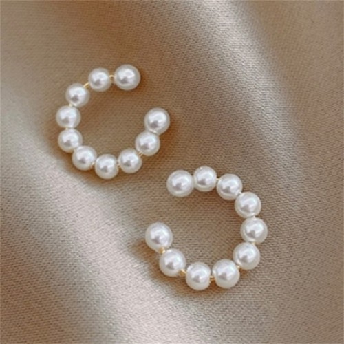 Orecchini clip bracciale perle