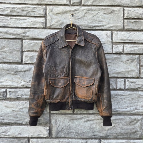 Giacca pelle vintage schott - giacca,
