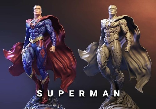 Statua superman scultura - statua, in