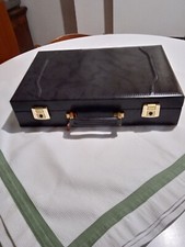 VALIGIA VENTIQUATTRORE VINTAGE -MARCHIO  MUNARI- IN PELLE MAREZZATA