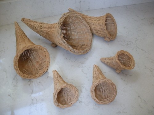 Cesti cornucopia vimini - in,