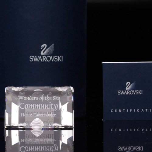 Targa titolo swarovski - titolo,