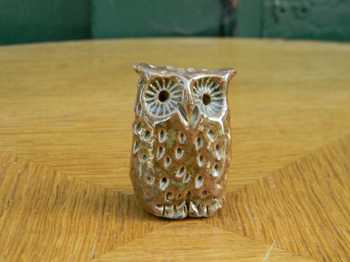 Hibou chouette terre cuite - hibou, en
