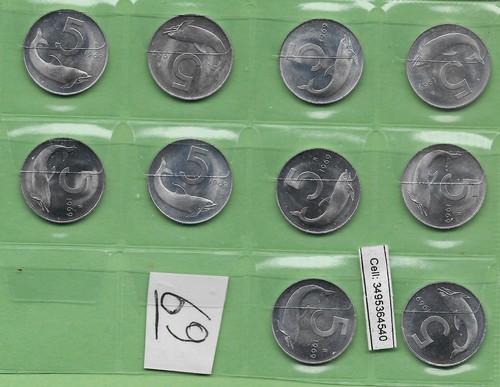 Lotto monete lire del - 10,