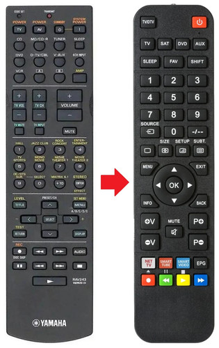 Telecomando adatto per yamaha - telecomando,