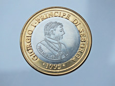 MONETA PRINCIPATO DI SEBORGA GIORGIO I-1666- 1/2 LUIGINO 1995 Sb fdc