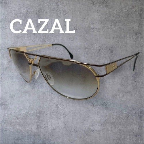 Cazal teardrop sunglasses gold - cazal,