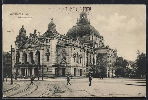 Cartolina francoforte sul - francoforte,