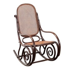 Sedia a Dondolo Antica Stile Thonet Faggio Liberty Austria XX Secolo Originale