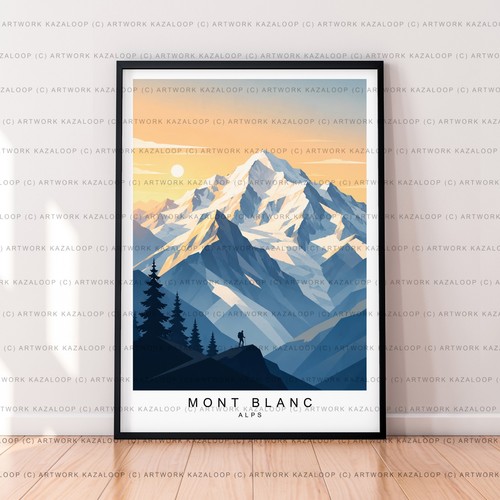 Poster vista vetta monte - vetta,