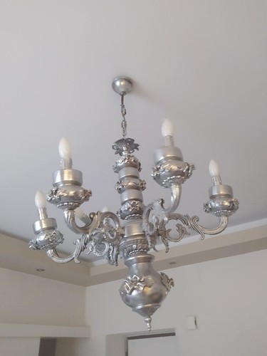 Lampadario vintage luci - 6,