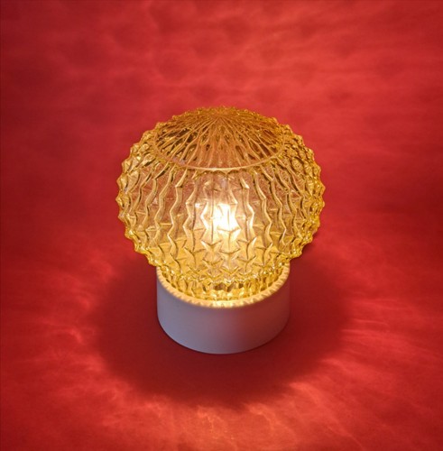 Amber glass wall lamps - , ceiling