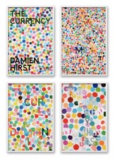 DAMIEN HIRST: La Moneta | 2022 SET COMPLETO DI 4 Poster Esposizione Nuovi