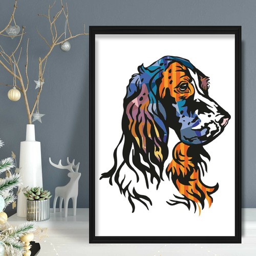 Setter inglese stampa arte - setter,