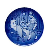 *HH* Piattino Piatto Porcellana Royal Copenhagen Barnets Dag Children's Day 1990