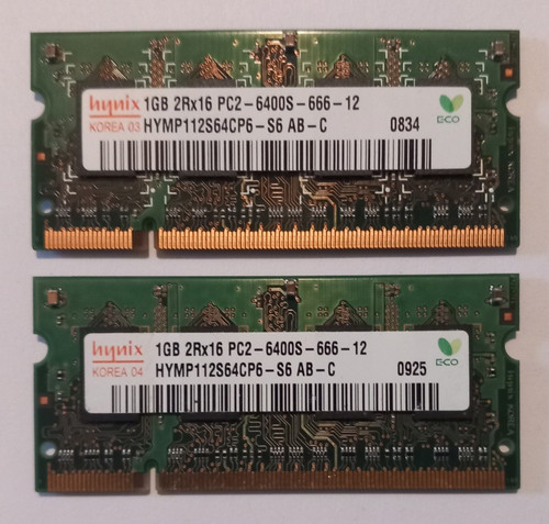 Ram ddr2 2rx16 - 2x, gb