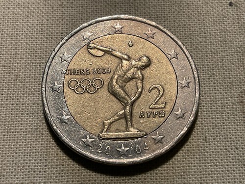 Moneta euro 2004 grecia - euro,