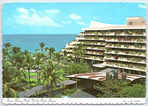 Cartolina epoca kona hilton - cartolina, d'epoca