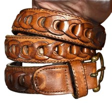 Vintage Mens Braided Belt Size