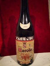 Vino Piemontese da Collezione Barolo del 1960 Cantina Cabutto 
