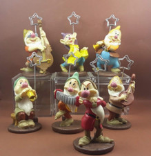 lotto 7 soggetti assortiti i 7 nani portafoto materiale resina h 10 cm
