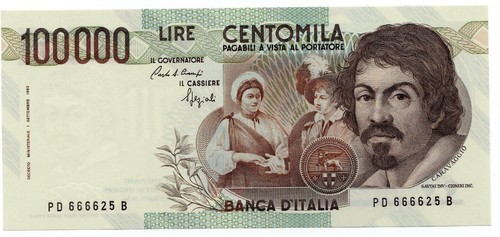 100 000 caravaggio tipo - caravaggio, 1°